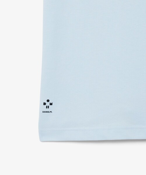【ライトブルー】『メドベージェフ』ウルトラドライ かすれワニロゴプリントTシャツ LACOSTE｜『メドベージェフ』ウルトラドライ かすれワニロゴプリントT