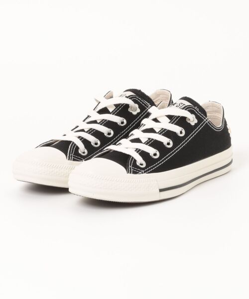 レディース CONVERSE AS FLOWEREYELETS OX BLACK 国内発送 ALL STAR FLOWEREYELETS OX / オールスター フラワーアイレッツ