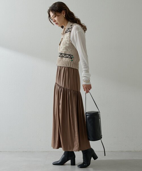 Whim Gazette（ウィム ガゼット） スカート ヴィンテージタフタ