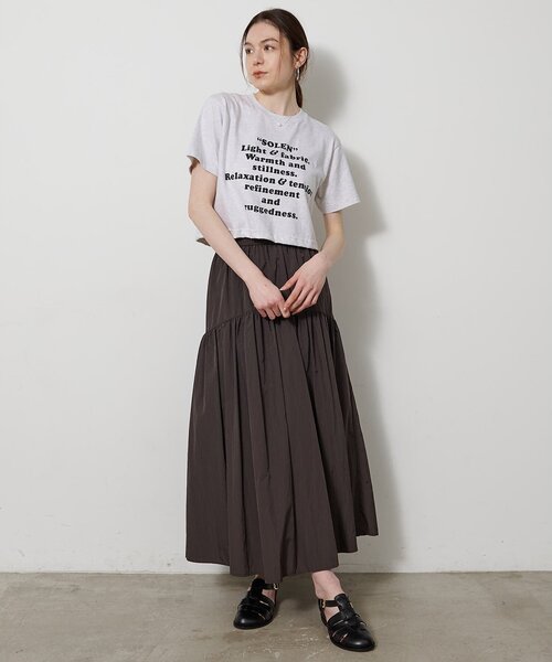 ウィムガゼットWhimGazetteヴィンテージタフタスカート黒フリーサイズ美品 Whim Gazette(ウィム ガゼット)｜【予約販売】ヴィンテージタフタ