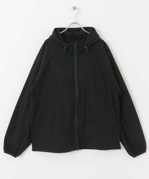【美品】 LACOSTE ナイロン ジップ アップ パーカー ネイビー BOYSミニマルジップアップパーカ（パーカー）｜LACOSTE