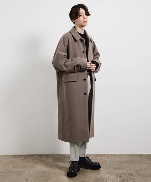 JUNRED（ジュンレッド） ステンカラーコート M ブラック メンズ