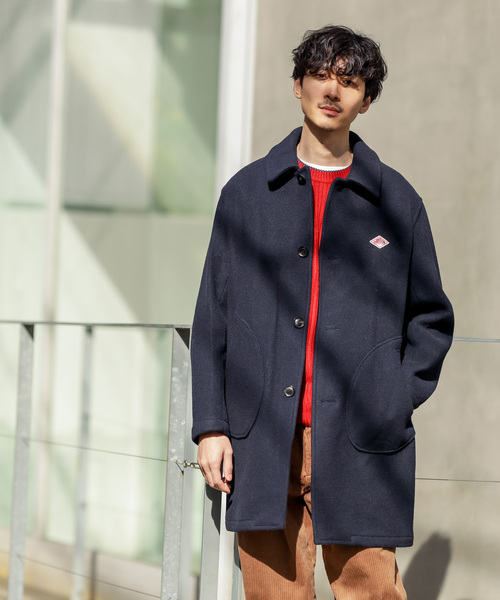 Danton（ダントン） ステンカラーコート 42 グレー メンズ : ZOZOTOWN