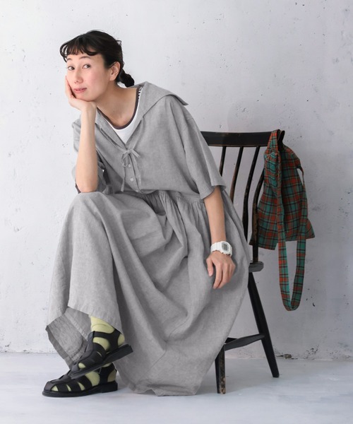 FREAK'S STORE ワンピース ハーフジップポロワンピース「限定