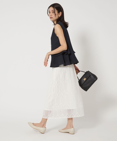 カーディガン サイドフレア 2WAY ジレ プルオーバー レディース green label relaxing カーディガン サイドフレア 2WAY ジレ