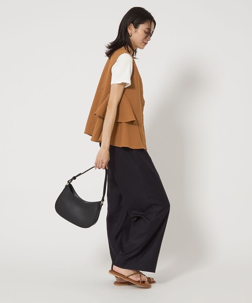 green label relaxing カーディガン サイドフレア 2WAY ジレ