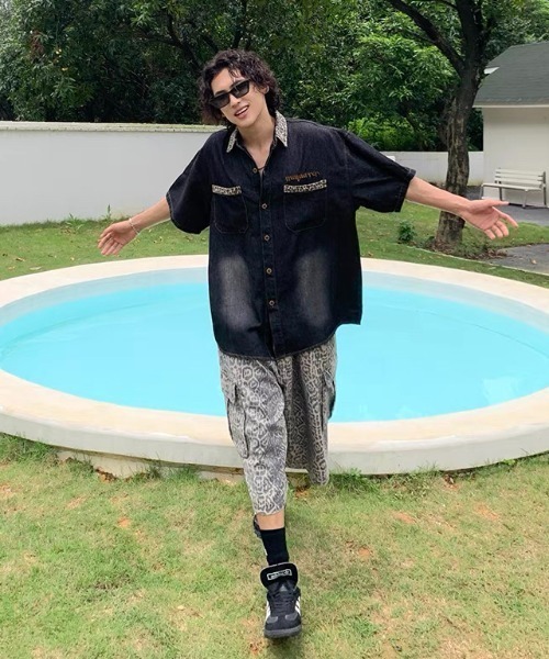 DENIM & SUPPLY ヒョウ柄 半袖シャツ S Denim&Supply デニムアンドサプライ ヒョウ柄 半袖シャツ - メルカリ
