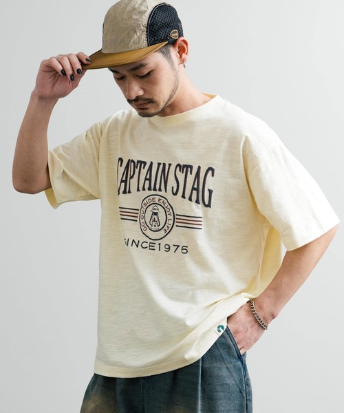 CAPTAIN STAG tシャツ キャプテンスタッグ ビンテージカレッジ