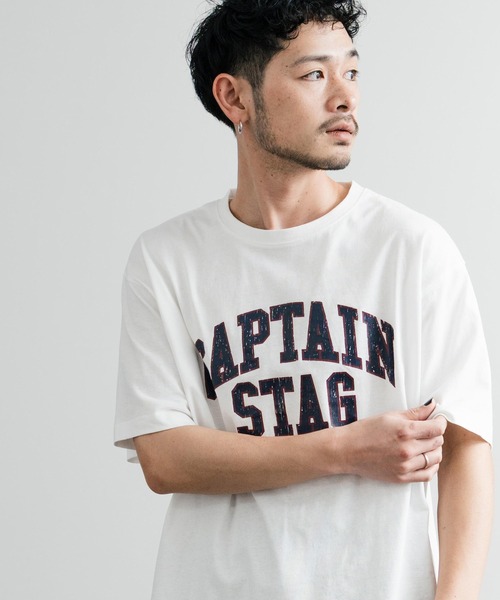 CAPTAIN STAG（キャプテンスタッグ） tシャツ ビンテージカレッジ