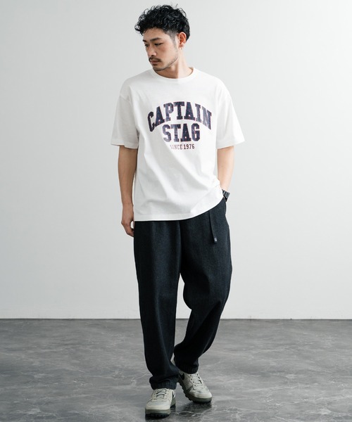 CAPTAIN STAG tシャツ キャプテンスタッグ ビンテージカレッジ