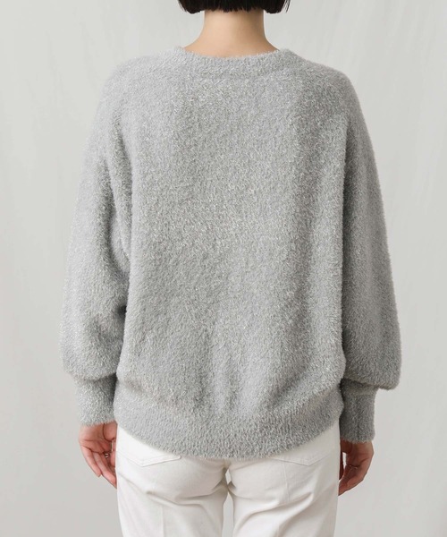 「Gready Brilliant」 「favori」Vネックニット 38 ライトグレー レディース_画像8