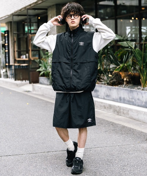 アンブロ UMBROメンズOプラシャツパンツセットアップ上下シャツ短パン umbro パンツ UMBRO アンブロ 別注コラボ ワンポイントロゴ刺繍