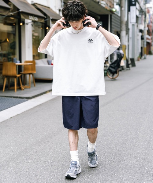UMBRO セットアップ : ロゴ半袖アノラック & ショートパンツ umbro パンツ UMBRO アンブロ 別注コラボ ワンポイントロゴ刺繍