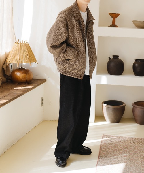 epnok ジップアップブルゾン MEDIUM ベージュ メンズ : ZOZOTOWN Yahoo