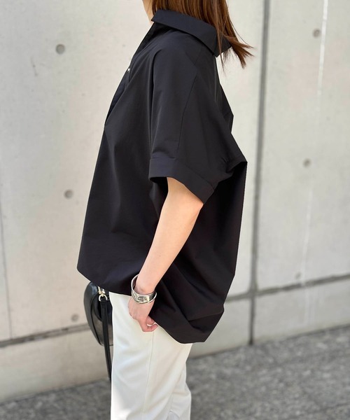 ブラウス シャツ 「BLK001」後ろコクーンシャツ レディース BLK001】後ろコクーンシャツ | おしゃれな大人レディース