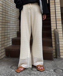 パンツ レース編みニットフレアパンツ レディース｜ZOZOTOWN Yahoo!店