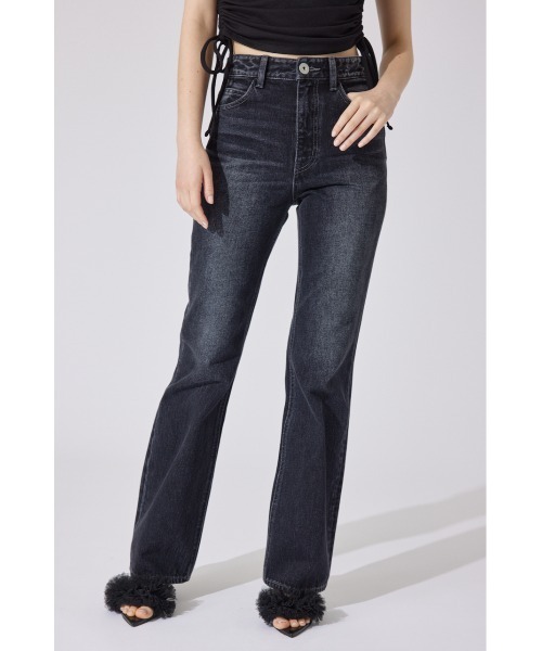 【新品タグ付】完売デニム rienda リエンダ スラッシュレッグ 26 rienda（リエンダ） ジーンズ デニム デニムパンツ Shapely Make