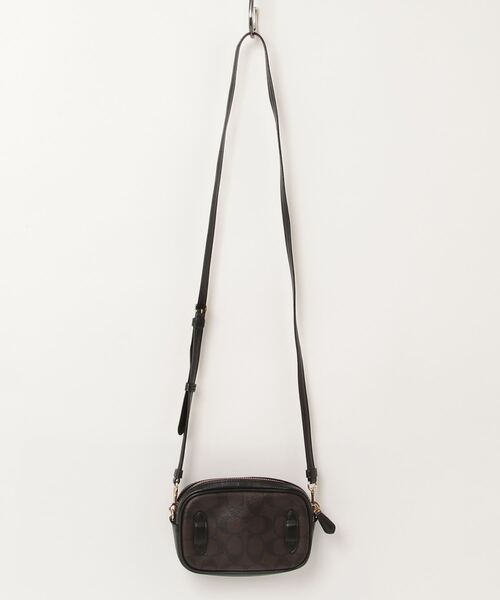 専用COACH ブラウン ショルダーバッグ COACH 「COACH」 ワンポイントショルダーバッグ - ブラウン