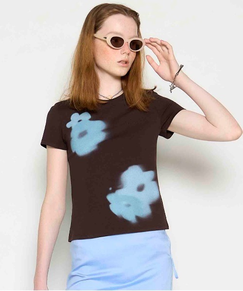 PISCESS×MAISON SPECIAL コラボTシャツ PISCESS×MAISON SPECIAL】Faded Flower T-shir