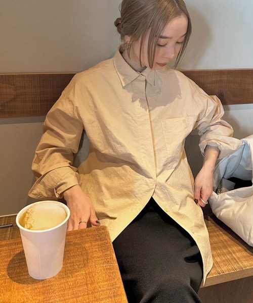 select MOCA by son」 長袖シャツ MEDIUM ライトベージュ