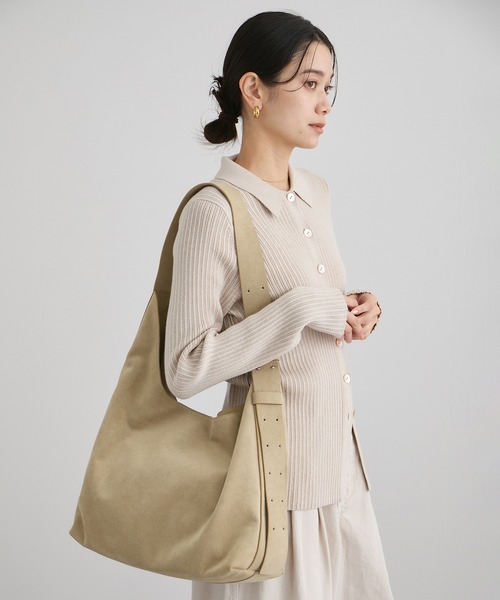 ショルダーバッグ バッグ 「W S（ドゥーブル）」Ultrasuede(R)ホーボーバッグ レディースの画像