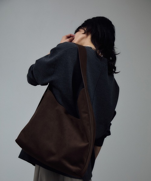 ショルダーバッグ バッグ 「W S（ドゥーブル）」Ultrasuede(R)ホーボーバッグ レディースの画像
