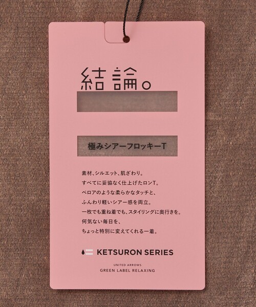 tシャツ 「結論シリーズ」極みシアーフロッキーT レディース | green label relaxing | 08