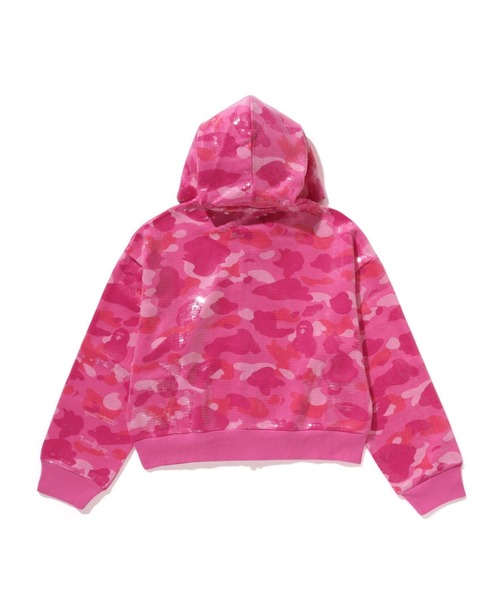 BAPE エイプ　レディースS スウェット　星　スター　総柄　トレーナー　ピンク BAPE エイプ レディースS スウェット 星 スター 総柄 トレーナー