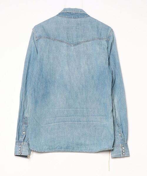 アパルトモン　REMI RELIEF CHAMBRAY シャツ　ブルー 入荷情報｜別注 REMI RELIE シャンブレーシャツ｜L'Appartement