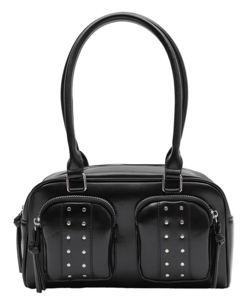 WEGO（ウィゴー） ハンドバッグ WEGO/スタッズ付き立体ポケット