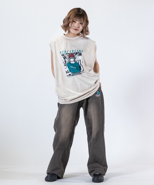 「Red Cap Girl」 ノースリーブトップス LARGE ベージュ系その他4 メンズ
