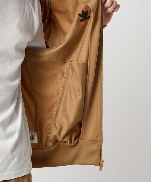 adidas originals トラックトップ ジャケット 2XL 新品 茶色 adidas コート ジャケット モノグラム トラックトップ