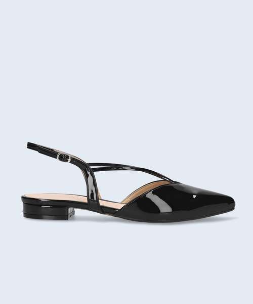 「MAMIAN」 フラットサンダル M ブラック レディース_画像2