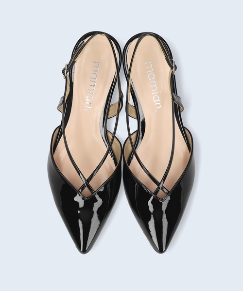 「MAMIAN」 フラットサンダル M ブラック レディース_画像3