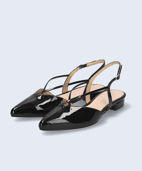 「MAMIAN」 フラットサンダル M ブラック レディース_画像6