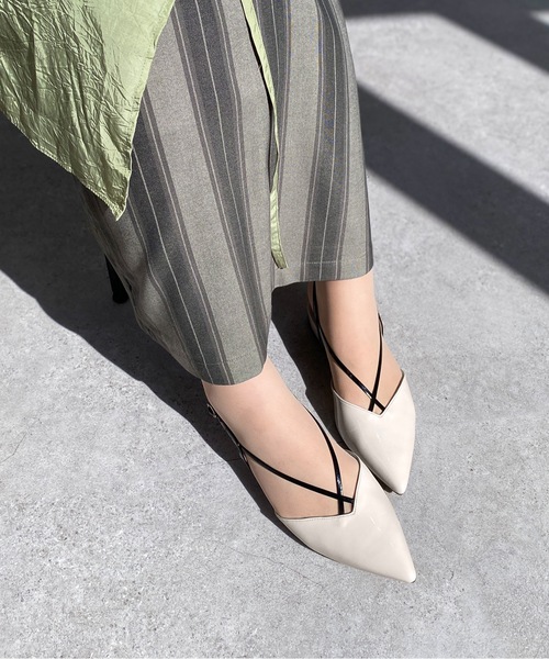 「MAMIAN」 フラットサンダル M ブラック レディース_画像9