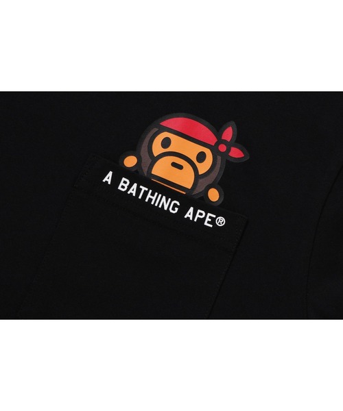 A BATHING APE（アベイシングエイプ） tシャツ PIRATE MILO POCKET TEE