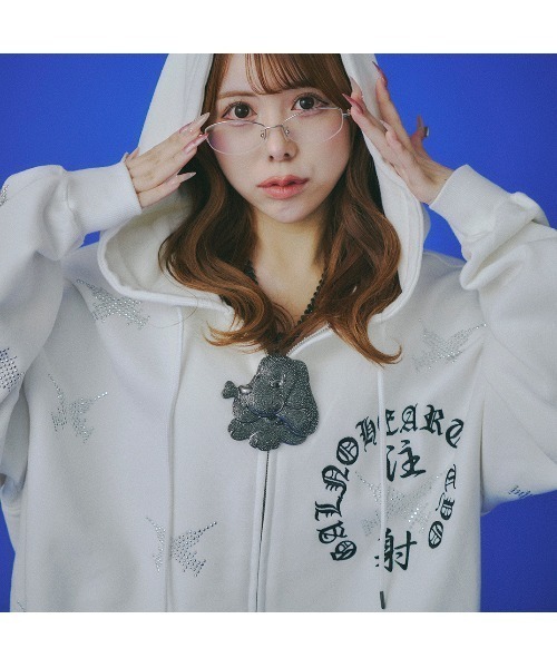 GALFY パーカー A'GEM/9 × .kom 「GALFY/ガルフィー」ピカピカ