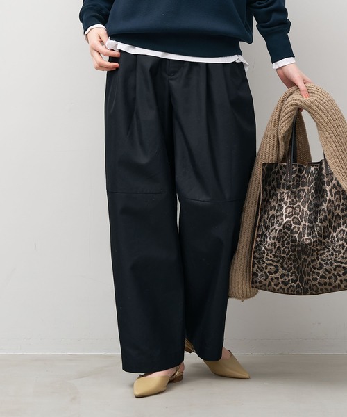 MICA&DEALパンツ　ブラック、ベージュ MICA&DEAL パンツ マーベルトコクーンパンツ「2サイズ展開