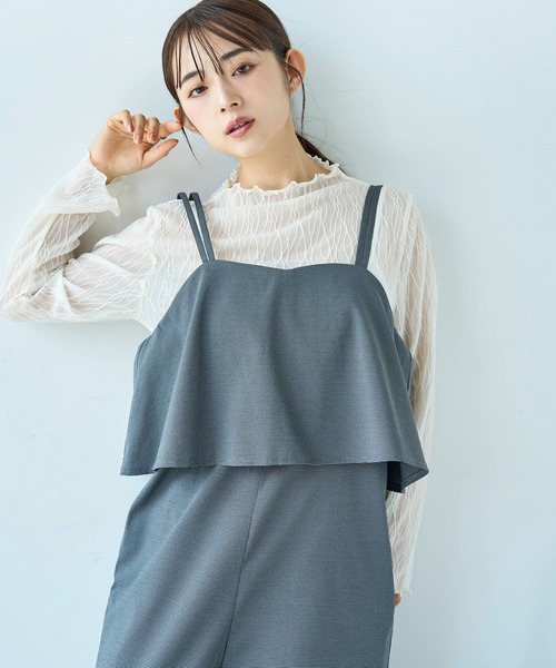 mil（ミル） サロペット オーバーオール フリルデザイン