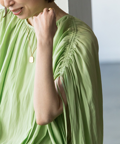 「NOBLE」 半袖ブラウス FREE ホワイト レディース_画像8