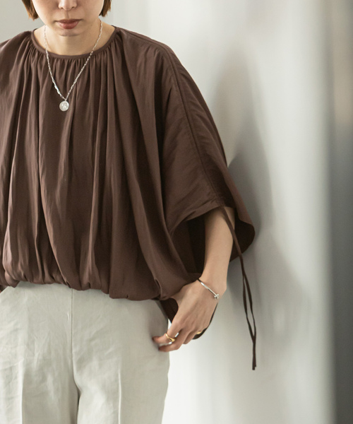 「NOBLE」 半袖ブラウス FREE ホワイト レディース_画像9