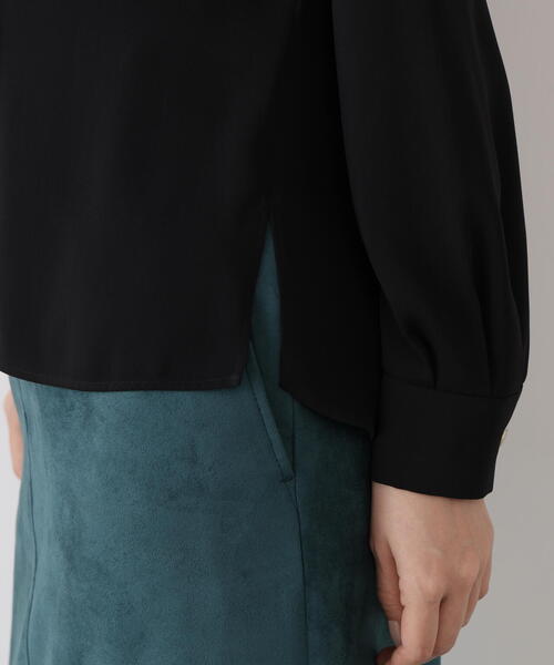 PINKY&DIANNE ブラックダブルボタンシャツ 38 PINKY&DIANNE ブラックダブルボタンシャツ 38