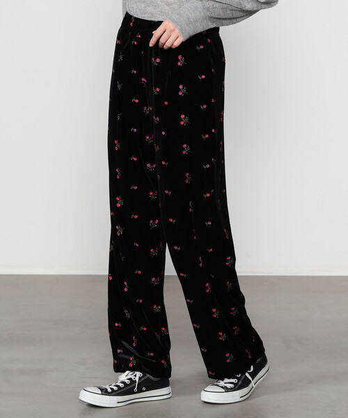 TICCA（ティッカ） パンツ | 「別注」 フラワーエンブロイダリー