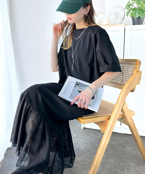 Java ドルマンスリーブワンピース MEDIUM ブラック レディース