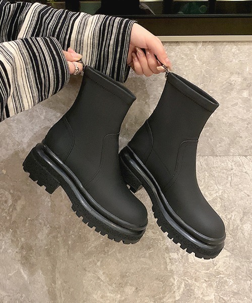 「Futier land」 ショートブーツ 37 カーキ レディース_画像8