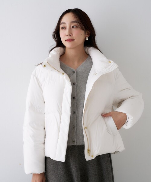 UNTITLEDダウンコート　ダウンジャケット　ホワイトダッグダウン　フォックス UNTITLED（アンタイトル） ダウンコート ダウンジャケット 「トレンド