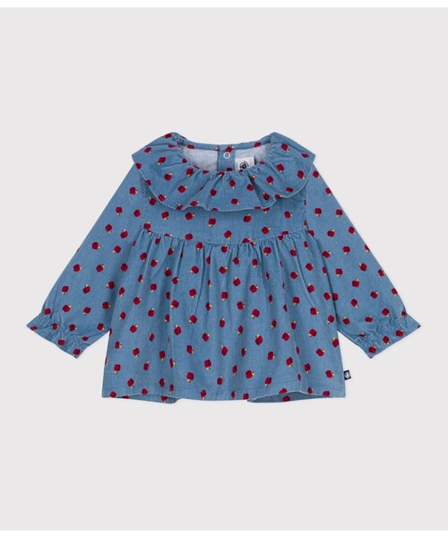 PETIT BATEAU（プチバトー） ブラウス シャツ 長袖ブラウス キッズ 