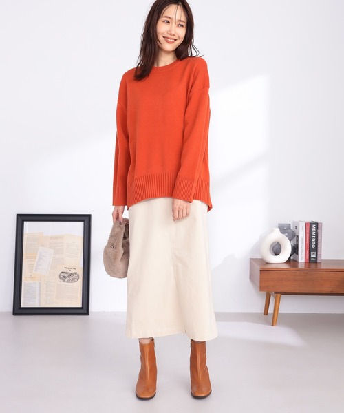 GALLORIA（ギャローリア） ニット セーター バッグスリットニット