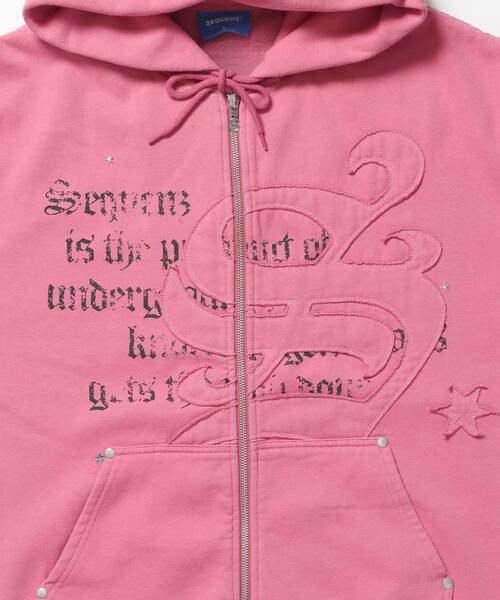 SEQUENZE パーカー 裏起毛 「SEQUENZ（シークエンズ）」SQNZ ZIP P/K